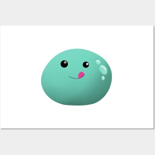 Cute round blob Posters and Art